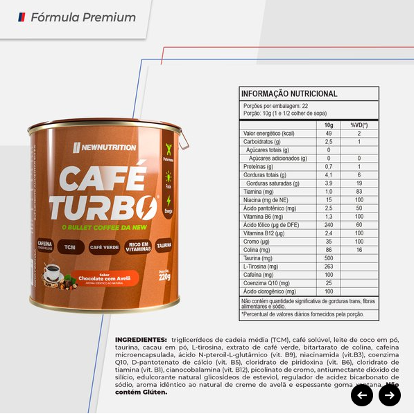 Kit CAFÉ TURBO® Lata + Refil