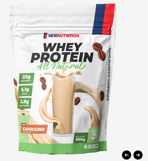 Whey Protein Concentrado All Natural 900g