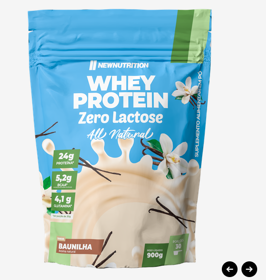 Whey Protein Concentrado Zero Lactose All-Natural 900g