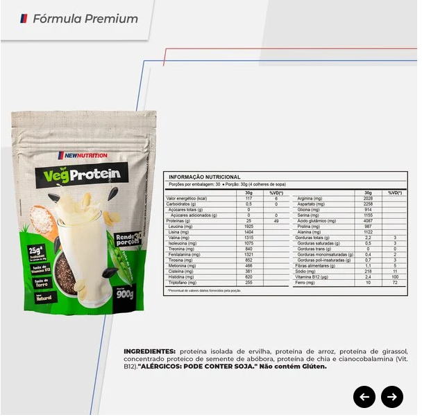 Proteína Vegetal VegProtein 900g