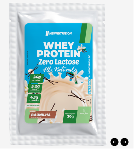 Sachê unid Whey Protein Zero Lactose All-Natural30g