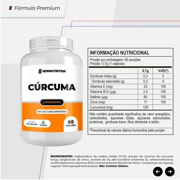 Cúrcuma 60 Cápsulas